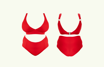 Adjustable Plunge Bikini Top Scarlet - Hendricks