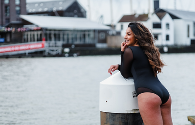 Jen wears size 12 Monroe