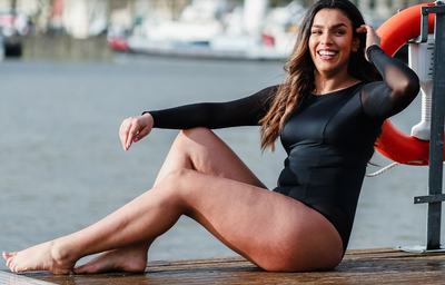 Jen wears size 12 Monroe