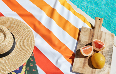Sunrise Striped Quick Dry Beach Towel