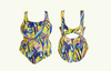 Reversible X-Back Swimsuit Wild Iris & Cobalt - Hendricks