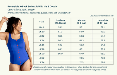 Reversible X-Back Swimsuit Wild Iris & Cobalt - Hendricks