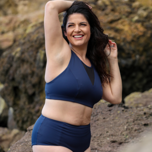 Charlotte wears size 12 Hepburn Top, size 12 Bottoms