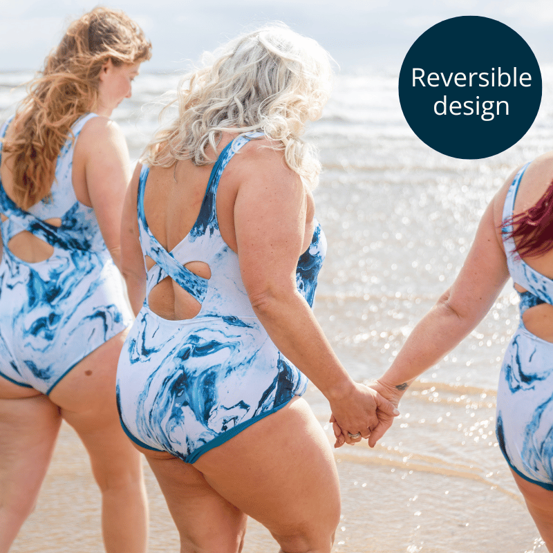 (L-R) Allie wears size 14 Hepburn; Terri wears size 14 Monroe; Jude wears size 16 Hendricks