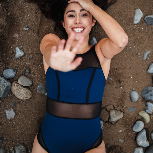 Alex wears size 12 Monroe