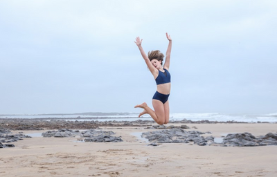 Indi wears size 10 Hepburn Top, size 10 Bottoms