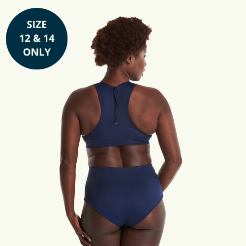 Madeleine wears size 16 Monroe Top, size 16 Bottoms