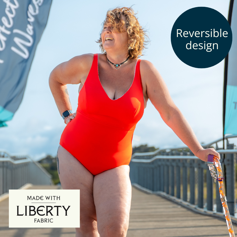 (L-R) Rebekah wears size 14 Hepburn; Leesa wears size 14 Hepburn