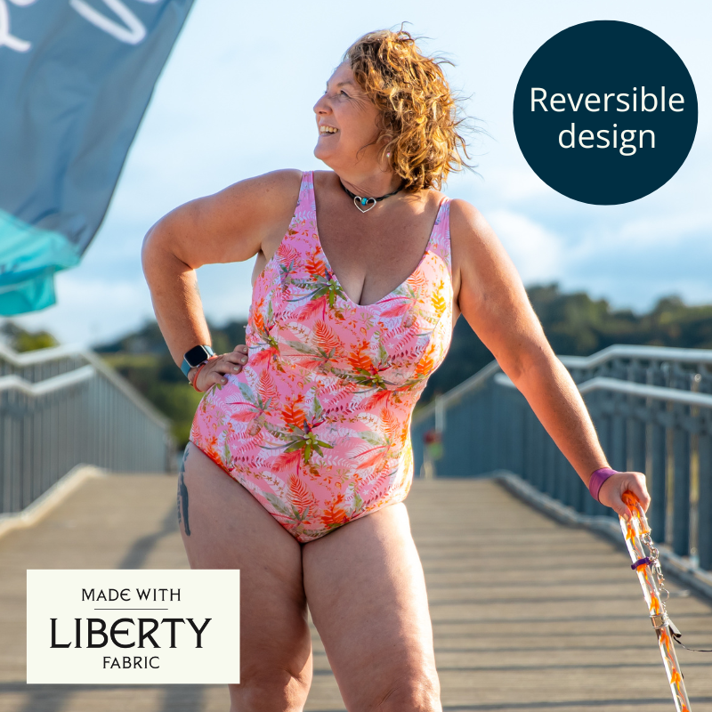 (L-R) Rebekah wears size 14 Hepburn; Leesa wears size 14 Hepburn