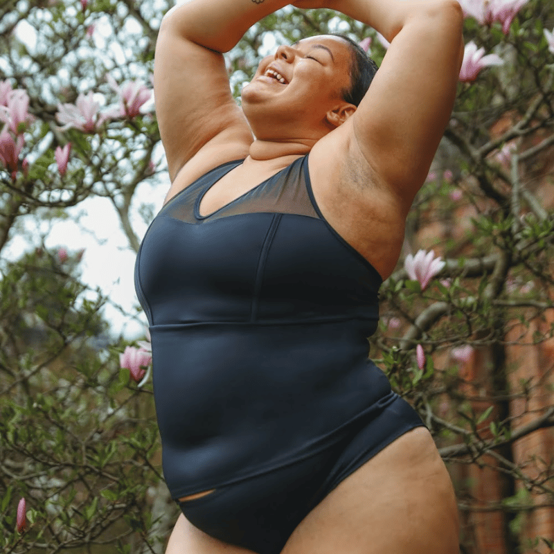 Bethany wears size 12 Monroe