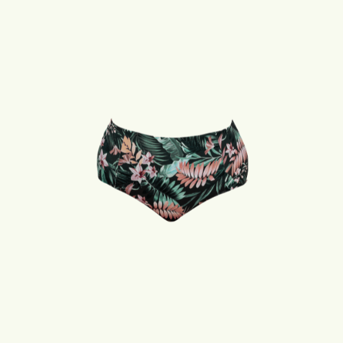 Deadstock Designs: High Waisted Bikini Bottoms - Hawaiian Flowers