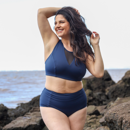 Charlotte wears size 12 Hepburn Top, size 12 Bottoms