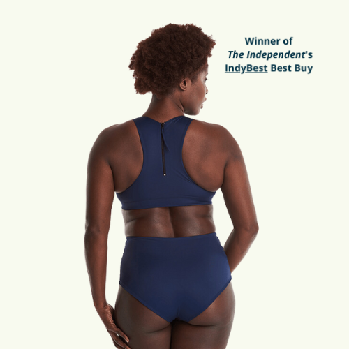 Madeleine wears size 16 Monroe Top, size 16 Bottoms