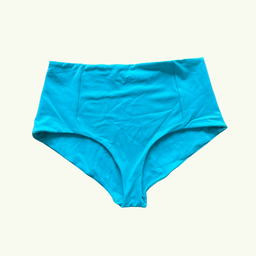 SAMPLE: High Waist Bikini Bottoms Lido Blue Size 8