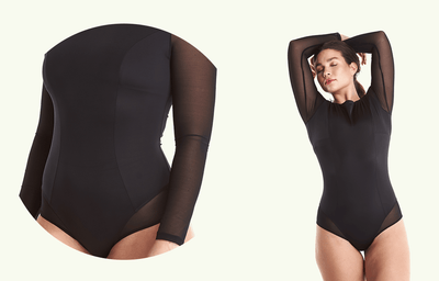 Long Sleeve Swimsuit Black - Monroe