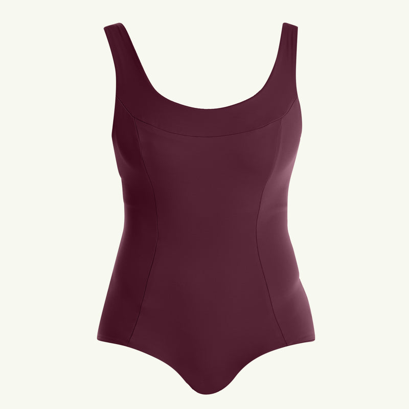 (L-R) Ebbi wears X-Back Swimsuit size 10 Monroe; Asha wears X-Back Swimsuit size 12 Monroe