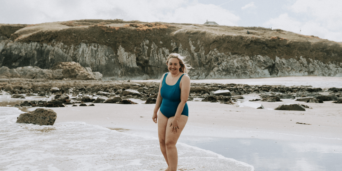 Natasha - Deakin and Blue - The Bluetits - Sustainable Swimwear - The X-Back Swimsuit - This Girl Can - Fitness - Weight Loss - Body Confidence