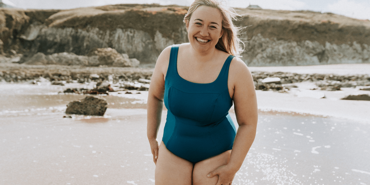 Natasha - Deakin and Blue - The Bluetits - Sustainable Swimwear - The X-Back Swimsuit - This Girl Can - Fitness - Weight Loss - Body Confidence