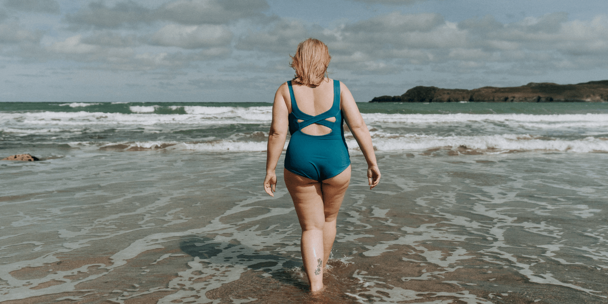 Natasha - Deakin and Blue - The Bluetits - Sustainable Swimwear - The X-Back Swimsuit - This Girl Can - Fitness - Weight Loss - Body Confidence