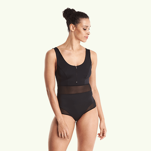 Round Neck Swimsuit Black - Hepburn