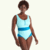 Round Neck Swimsuit Mint Blue - Hendricks