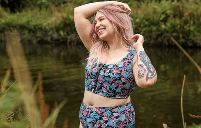 Swimcrop High Waister Bikini Beach Meadow - Hepburn