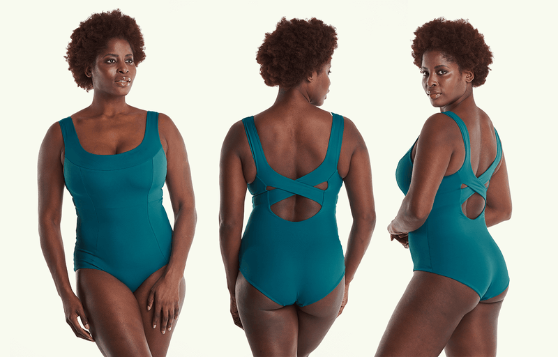 X-Back Swimsuit Teal - Hendricks