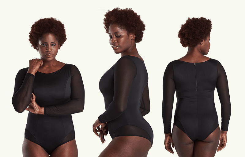 Long Sleeve Swimsuit Black - Hendricks