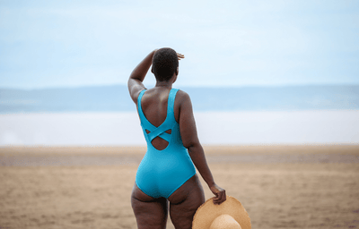 X-Back Swimsuit Teal - Monroe