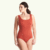 X-Back Swimsuit Moroccan Red - Monroe