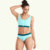 Swimcrop Bikini Set Mint Blue & Teal - Hepburn
