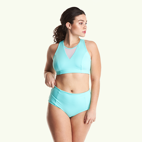 Swimbra High Waister Set Mint Blue - Monroe