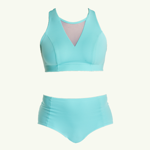 Swimbra High Waister Set Mint Blue - Hepburn