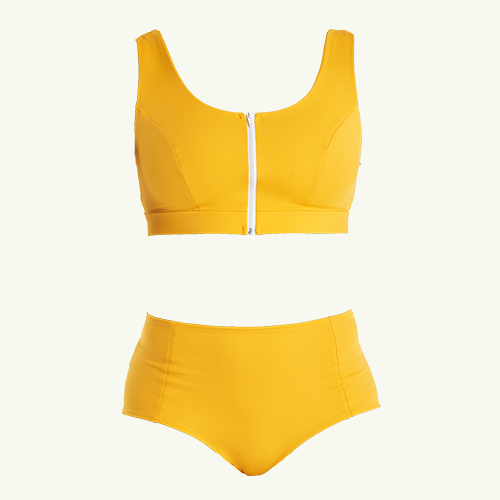 Swimcrop High Waister Set Mango - Monroe