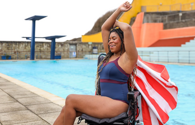 Sweetheart Swimsuit Navy & Plum - Monroe