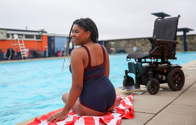 Sweetheart Swimsuit Navy & Plum - Monroe