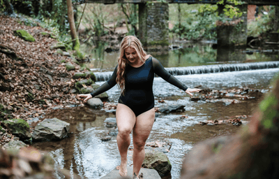 Long Sleeve Swimsuit Black - Monroe