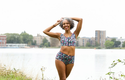 Swimcrop High Waister Bikini Beach Meadow - Hepburn