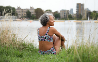 Swimcrop High Waister Bikini Beach Meadow - Hepburn
