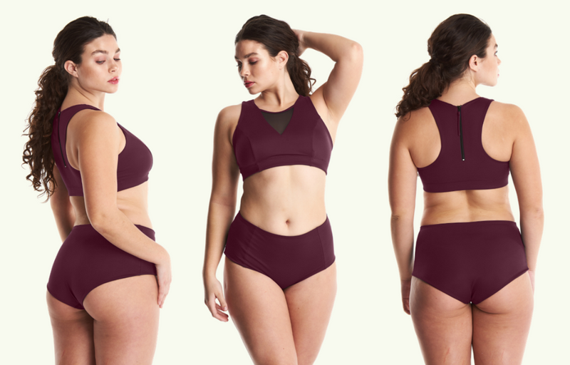 Swimbra High Waister Set Plum - Monroe