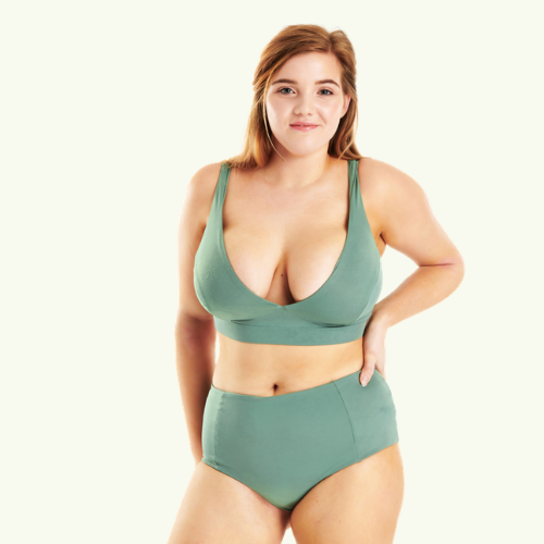 Plunge High Waister Bikini Willow - Hendricks