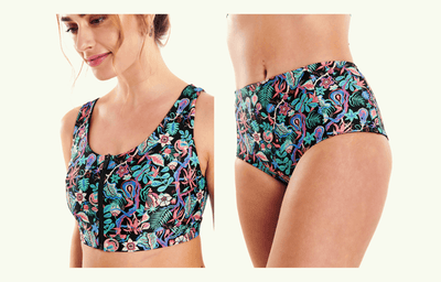 Swimcrop High Waister Bikini Beach Meadow - Hepburn