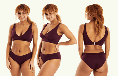 Plunge Bikini Set Plum - Monroe