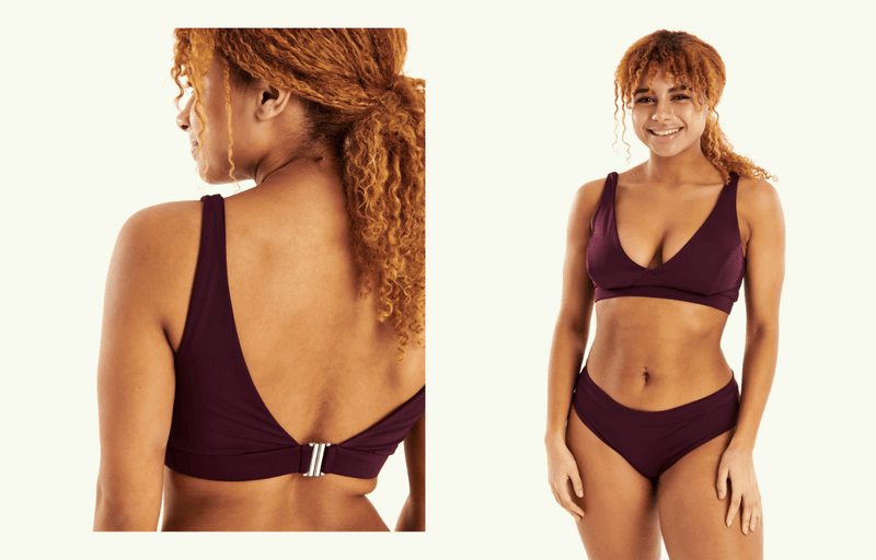 Plunge Bikini Set Plum - Monroe