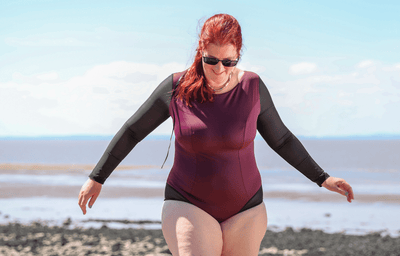 Long Sleeve Swimsuit Plum - Monroe