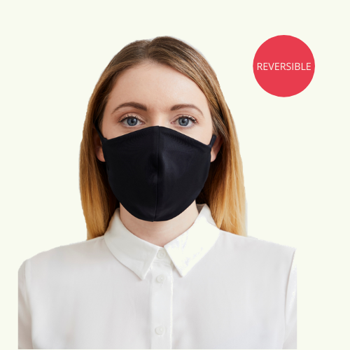 Reusable & Reversible Face Mask - Navy & Black