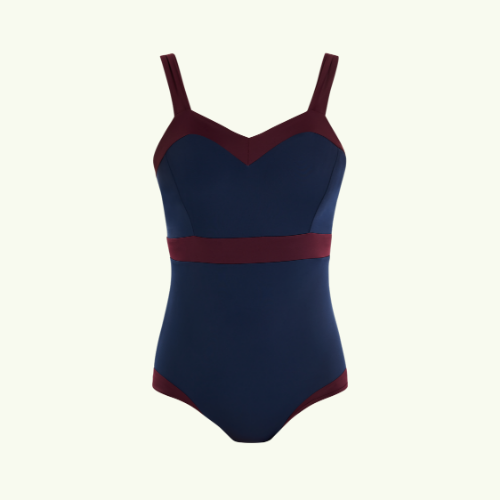 Sweetheart Swimsuit Navy & Plum - Hepburn