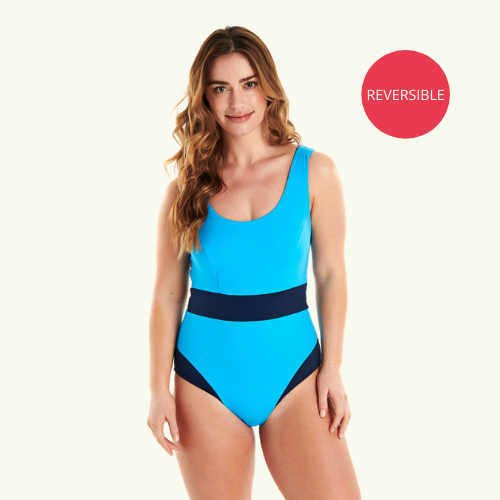 Classic Reversible Swimsuit Lido & Navy - Hepburn